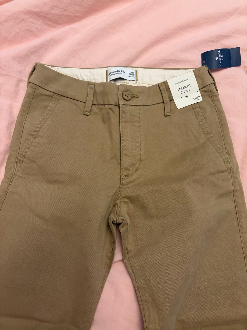 abercrombie kids Straight Chinos in Tan